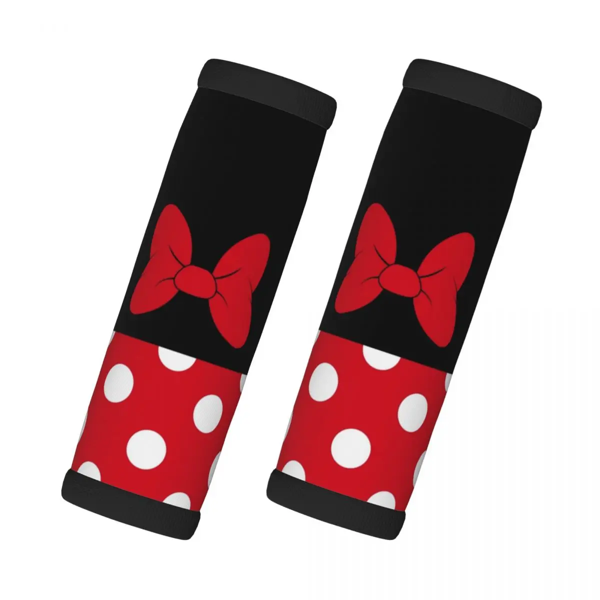 

Custom Cartoon Minnie Grip Handle Cover For Door Handle Animated Polkadots Suitcases Travel Accessories
