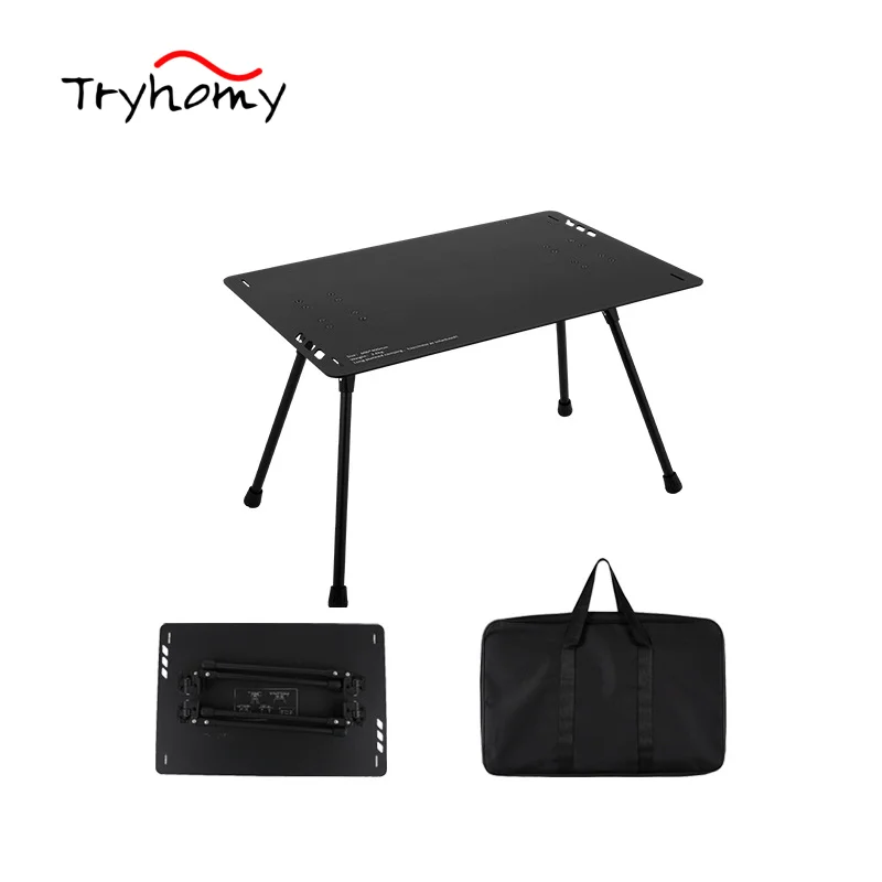 

Tryhomy Portable Camping Table Foldable Tactical Table BC Camping Equipment Barbecue Picnic Desk Multifunctional Folding Table