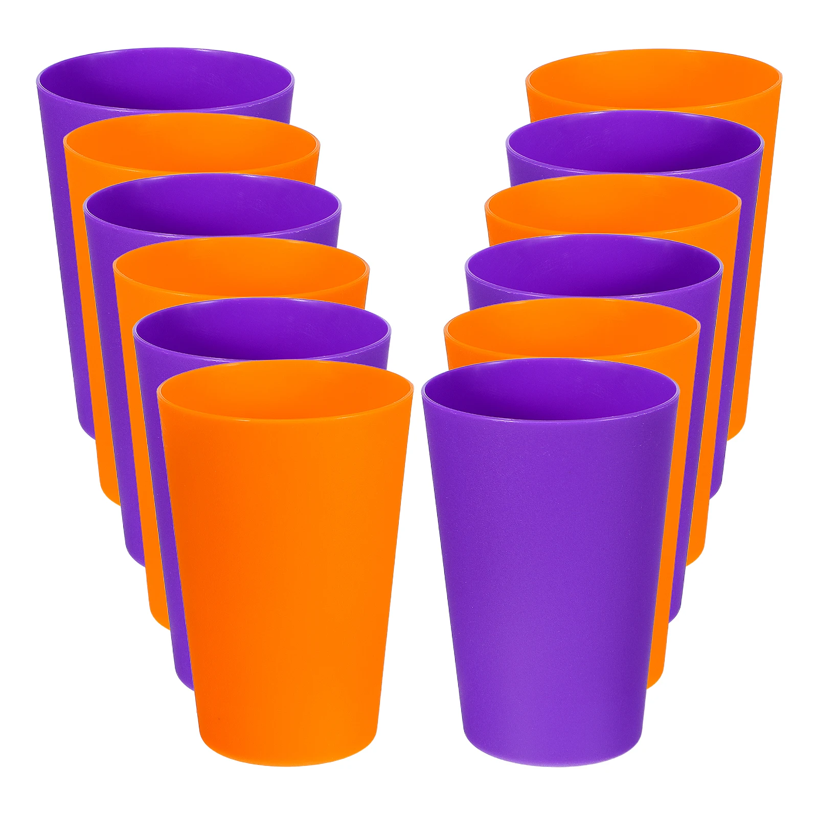 

12pcs Plastic Cups Lightweight Stackable Kids Drink Juice Toothbrush PP Material Water Storage Party Supplies
