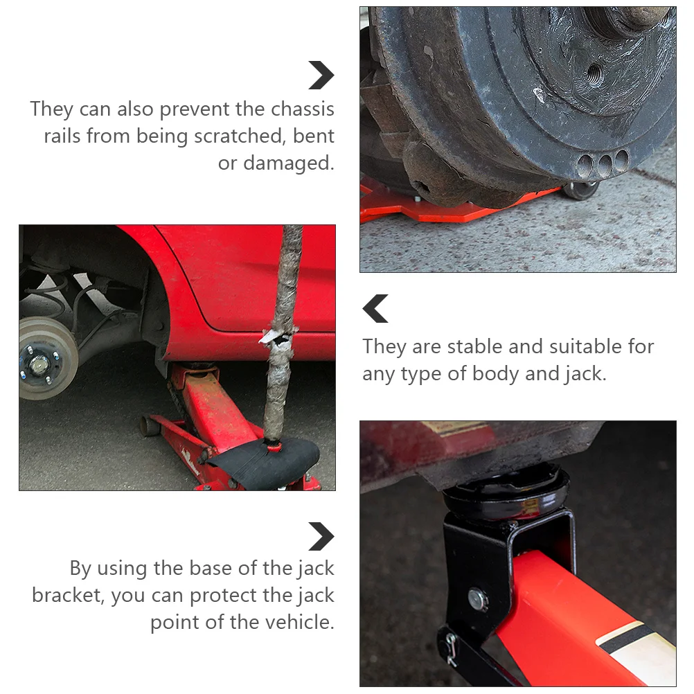 منصات حامل جاك كتلة احتياطية مطاطية لأرضية السيارات منصات رفع السيارة المتينة أدوات إصلاح محولات السكك الحديدية