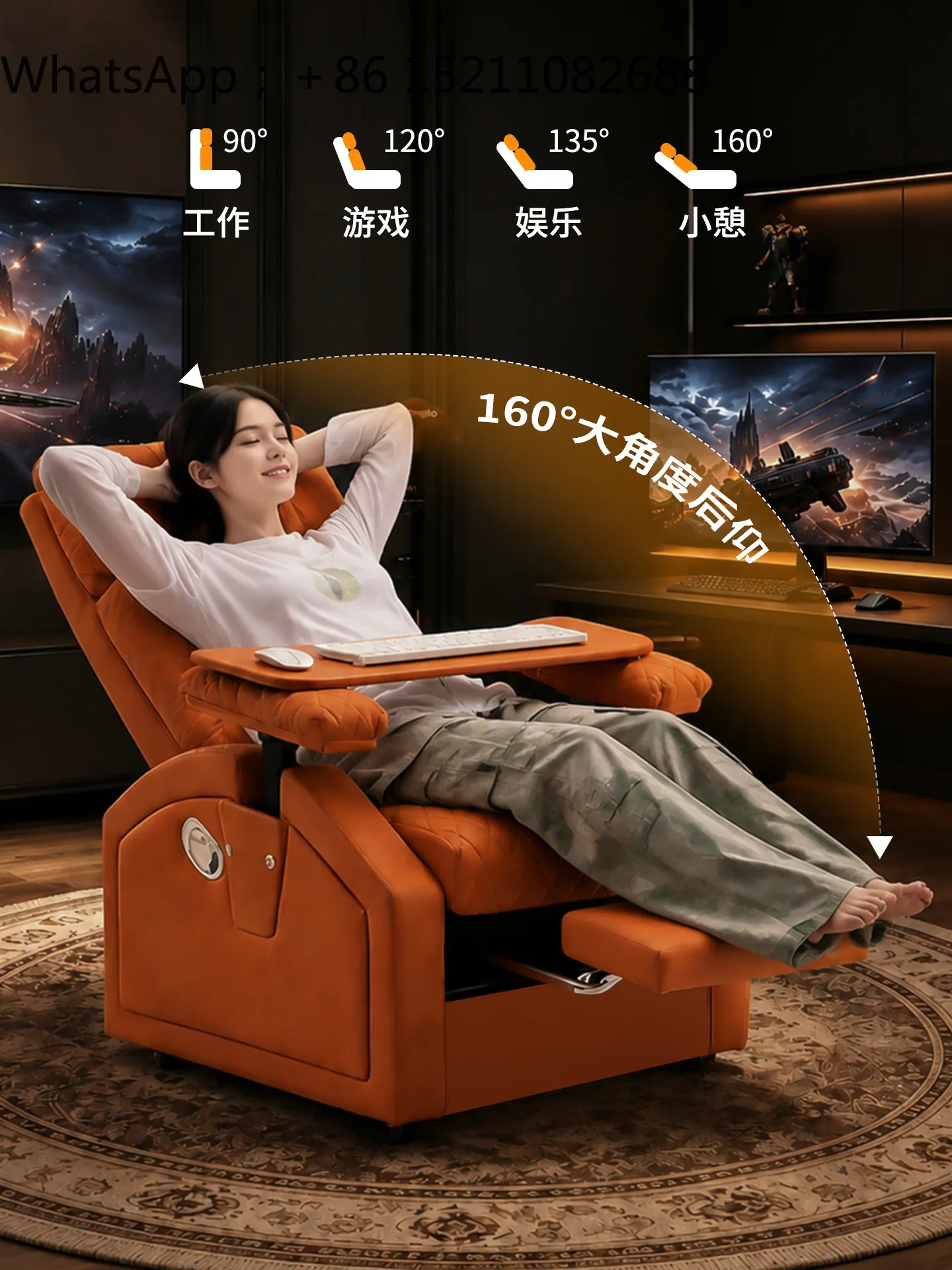 LLY e-sports sofa, home computer chair, sedentary playing games, single chair, comfortable and lazy office chair