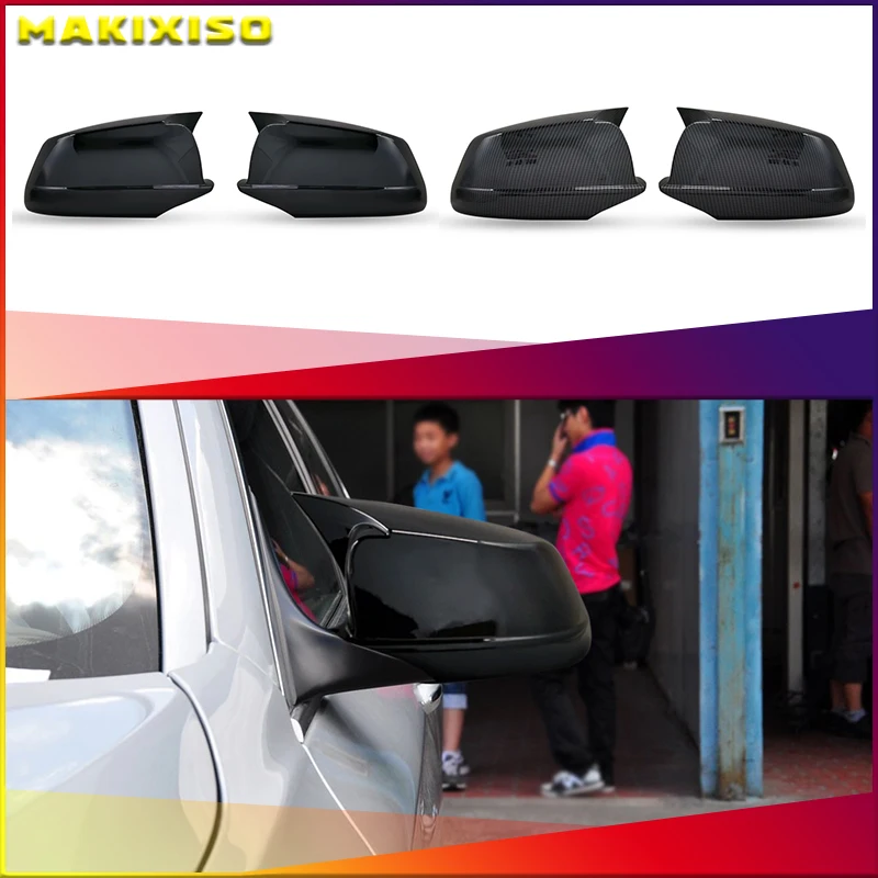 Rearview Mirror Cap Wing Side Mirror Covers Car Accessories Fit For BMW 5 Series F10 F11 F18 Pre-LCI 2010 - 2013 M Performance