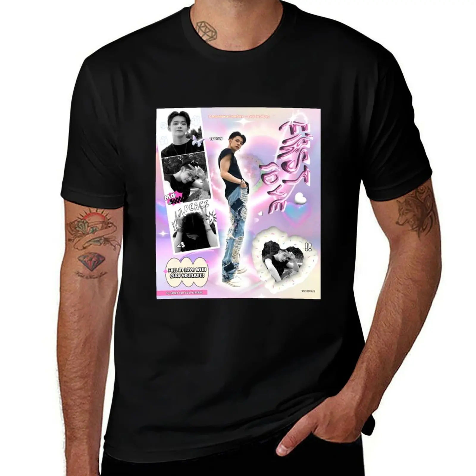 

first love - yeonjun T-Shirt t shirt man casual funny t shirts dark humor T-Shirt