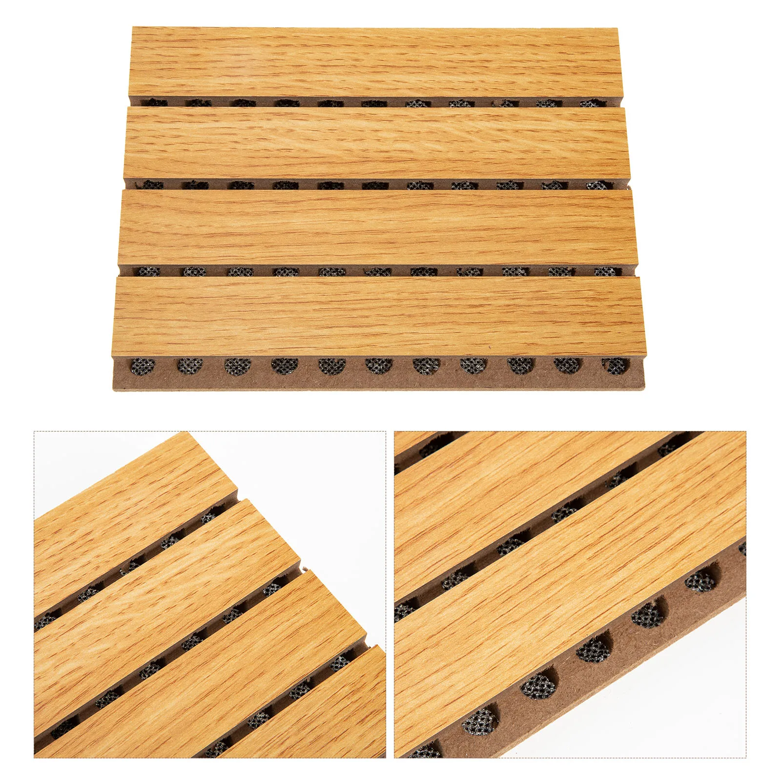 

Wood Perforated Sound Absorbing Board Simple Acoustic Panel Insulation Material Soundproof Sound-absorbing School Wall Paneling