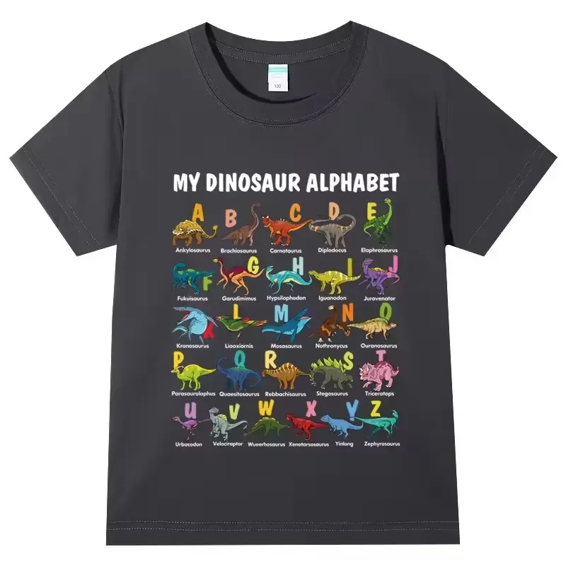 Summer Cute Cartoon Print Cotton Children T-shirt Short Sleeve Casual Fashion Girls Tshirts Kid Clothes Breathable Baby Tee Tops