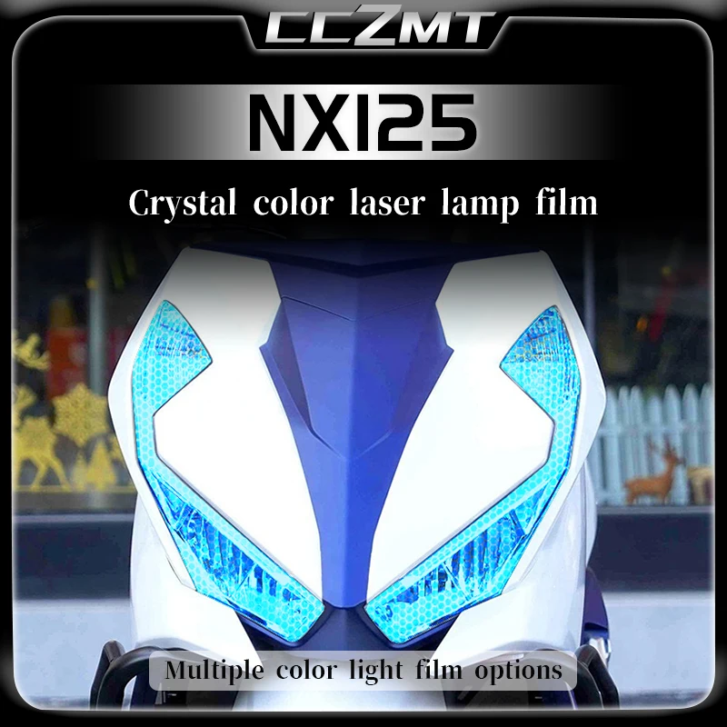 

For Honda NX125 headlight film transparent protective film honeycomb laser light film modification parts