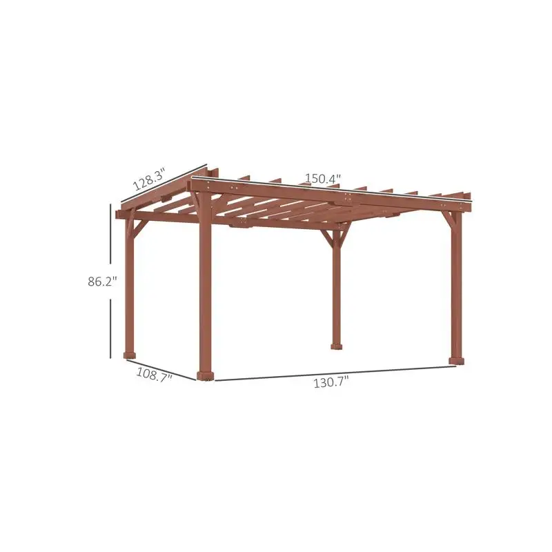 Wooden Outdoor Gazebo - Elegant Shade Structure for Garden and Patio, Perfect for Relaxation & Entertaining, Durable Timber