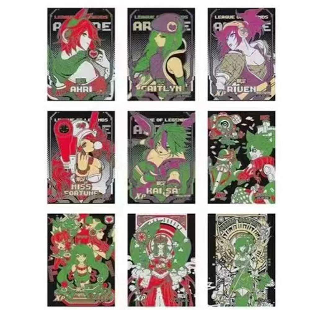 League of Legends Collection Card Kids Toys Gift Winning Signature Hollow LOL Game Cards EDG Goddess Hero Paper Carta