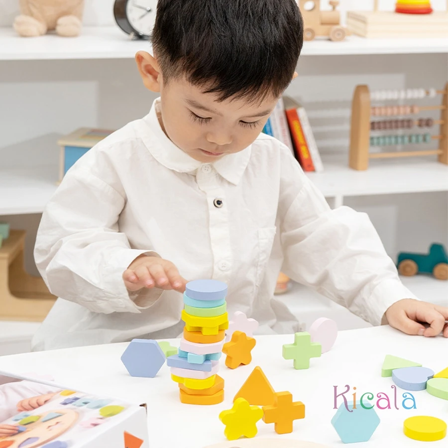 لوحة مطابقة الألوان على شكل التعليم المبكر للأطفال، ألعاب مونتيسوري للتدريب على التفكير المنطقي، التعرف على الألوان، لغز Parish