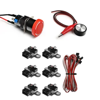 Kit de acessórios essenciais para máquina CNC 3018PROVe, parada de emergência, sonda de toque de configuração de ferramenta de eixo Z, microinterruptores