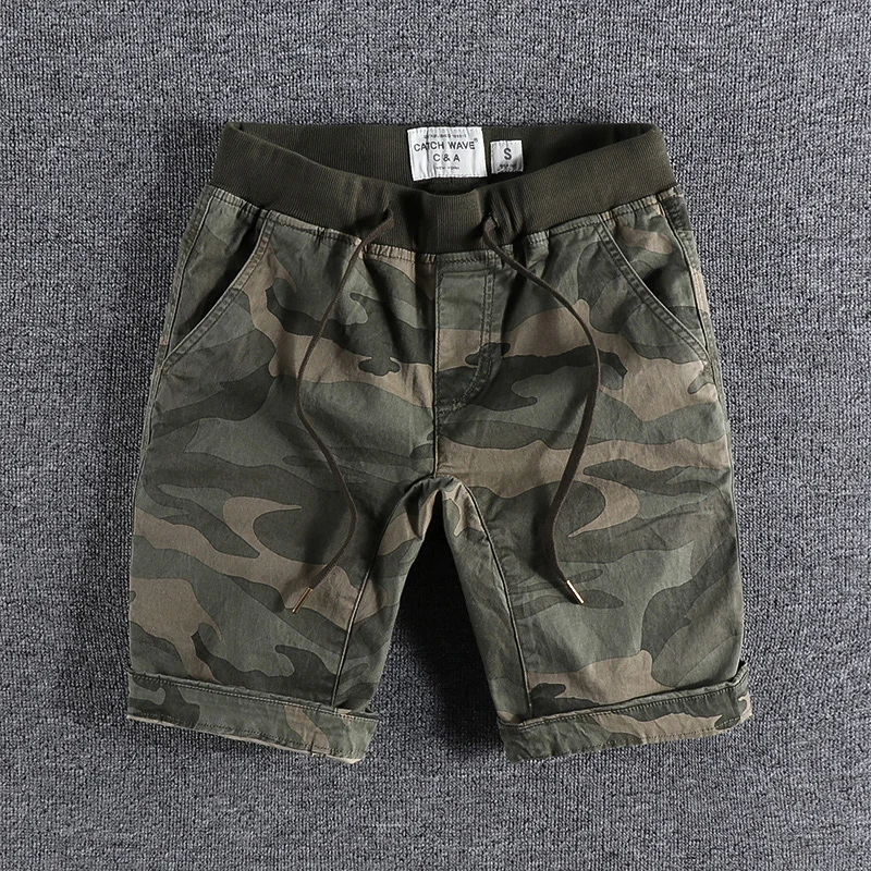 Summer American Retro Men's Loose Comfortable Casual Camouflage Shorts Street Versatile Sports Pants Running Pants