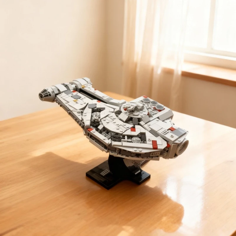 883pcs MOC Dash Rendar S Outrider Falcon Star Battle Model Building Blocks Shelf Decor, Home Decor Perfect Gift Choice For Boys