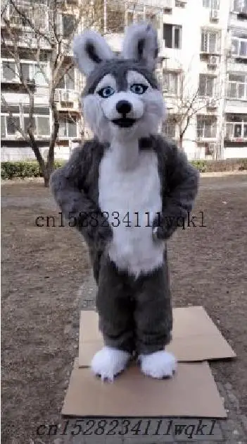 

Furry Dog Husky Mascot Costume Custom Fancy Costume Anime Cosplay Kit Mascotte Theme Fancy Dress Carnival Costume Fursuit