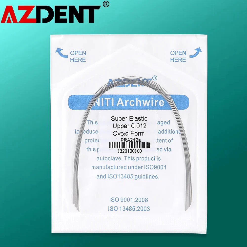 1PACK  Azdent Super Elastic NITI Arch Wire Round Dental Orthodontics Archwire 3 Shape Square Oval Natural