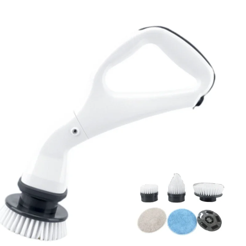 New Wireless Electric Cleaning Brush Multi-function Long Handle Bathroom Brush Floor Tile Toilet Brush Dishwashing Pot Artifact