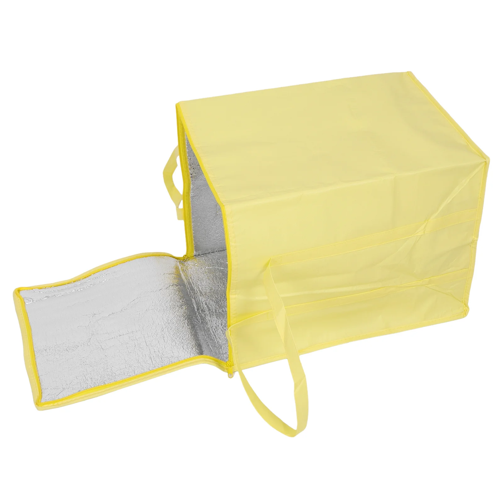 حامل كعكة معزول مع تصميم حقيبة حرارية ومقابض شديدة التحمل وسحاب للإغلاق لحفلات النزهة ونقل الطعام الجامبو #4