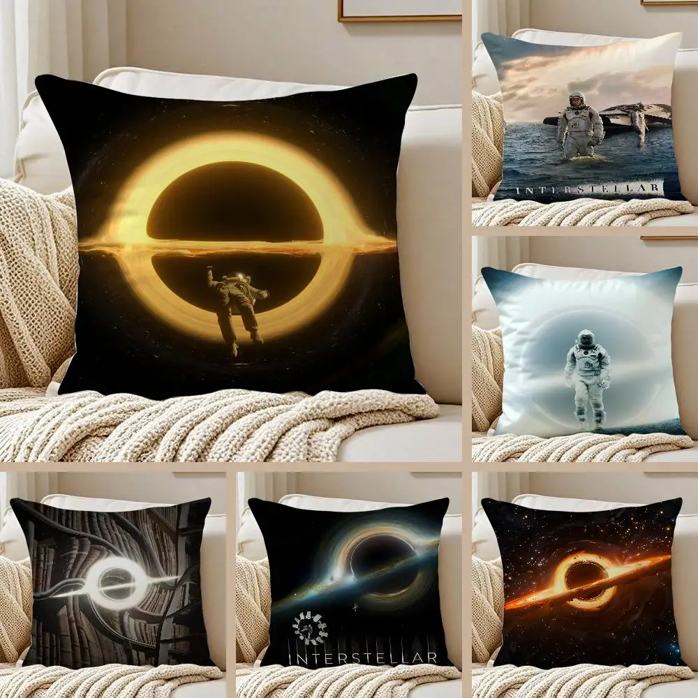الخيال كوكب نمط بين النجوم السفر-A كيس وسادة مكافحة الغبار غير مرئية سستة حريري قصير أفخم غطاء وسادة أريكة