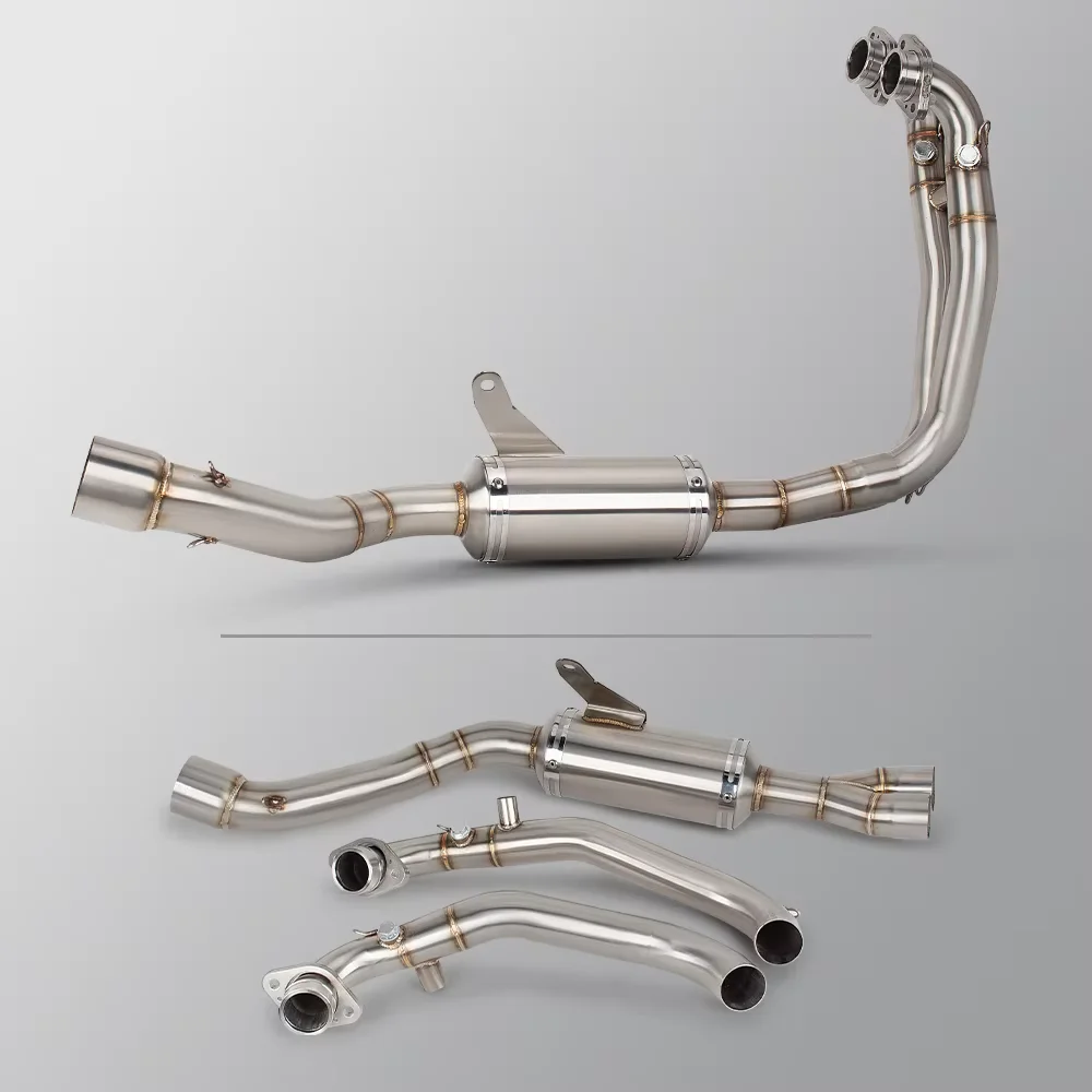 نظام كامل للدراجات النارية ماسورة العادم أبريليا RS660 2021-2024 أنبوب الوصلة الأمامية كاتم صوت الكربون لـ RS660 Tuono 660 #5