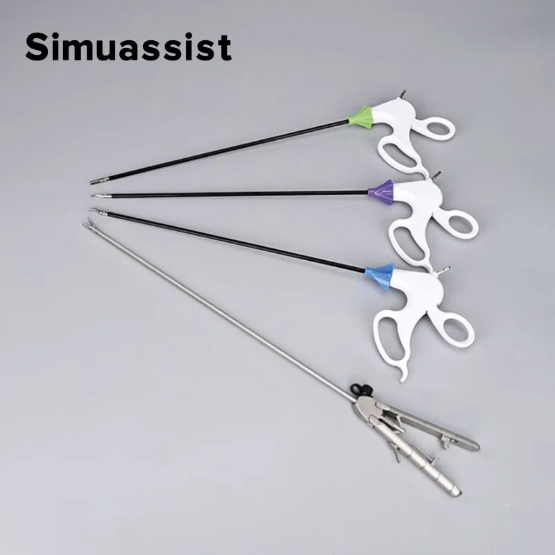 Laparoscopic Simulator Instruments Needle Holder Disposable Dissecting Forceps Scissors for Training