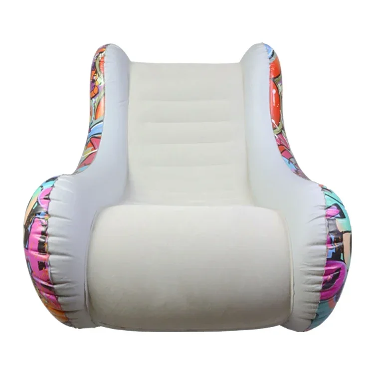 

Inflatable lounger armchairs flocked inflatable sofa armchair lounger seat