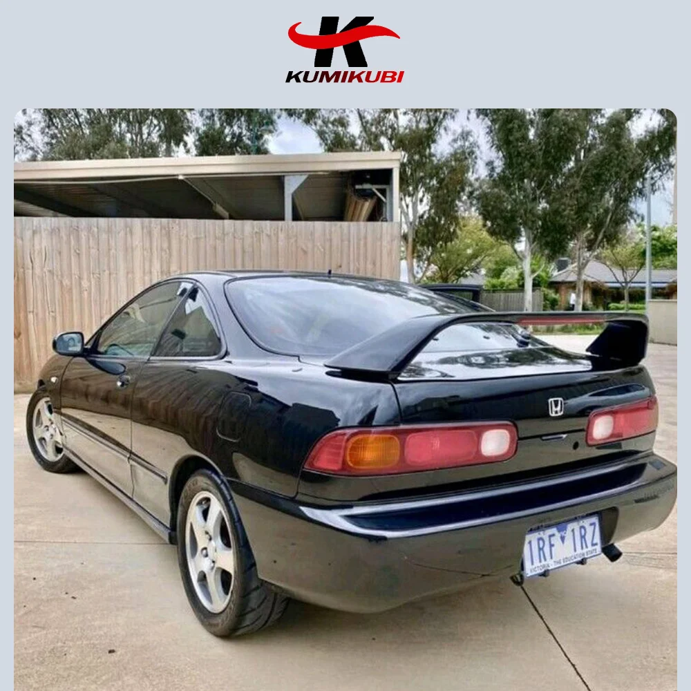 For 1994-2001 Honda ACURA INTEGRA DC2 With LED Brake Light High Quality ABS Plastic Unpainted Spoiler Trunk Boot Wing Spoiler