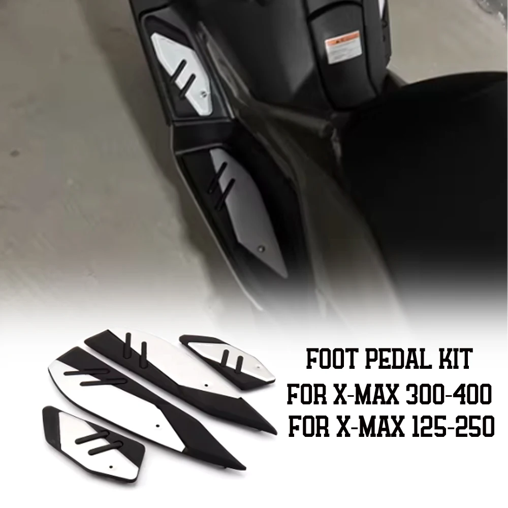 X-MAX Foot Pegs For Yamaha XMAX 125 250 300 400 2017 - 2023 Motorcycle Plate Skidproof Pedal Plate Footrest Footpads