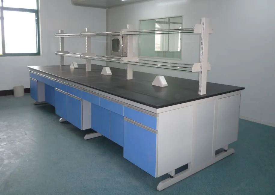 حار بيع مختبر الأثاث مقعد معدني مع خزانة خشبية للمدرسة #2