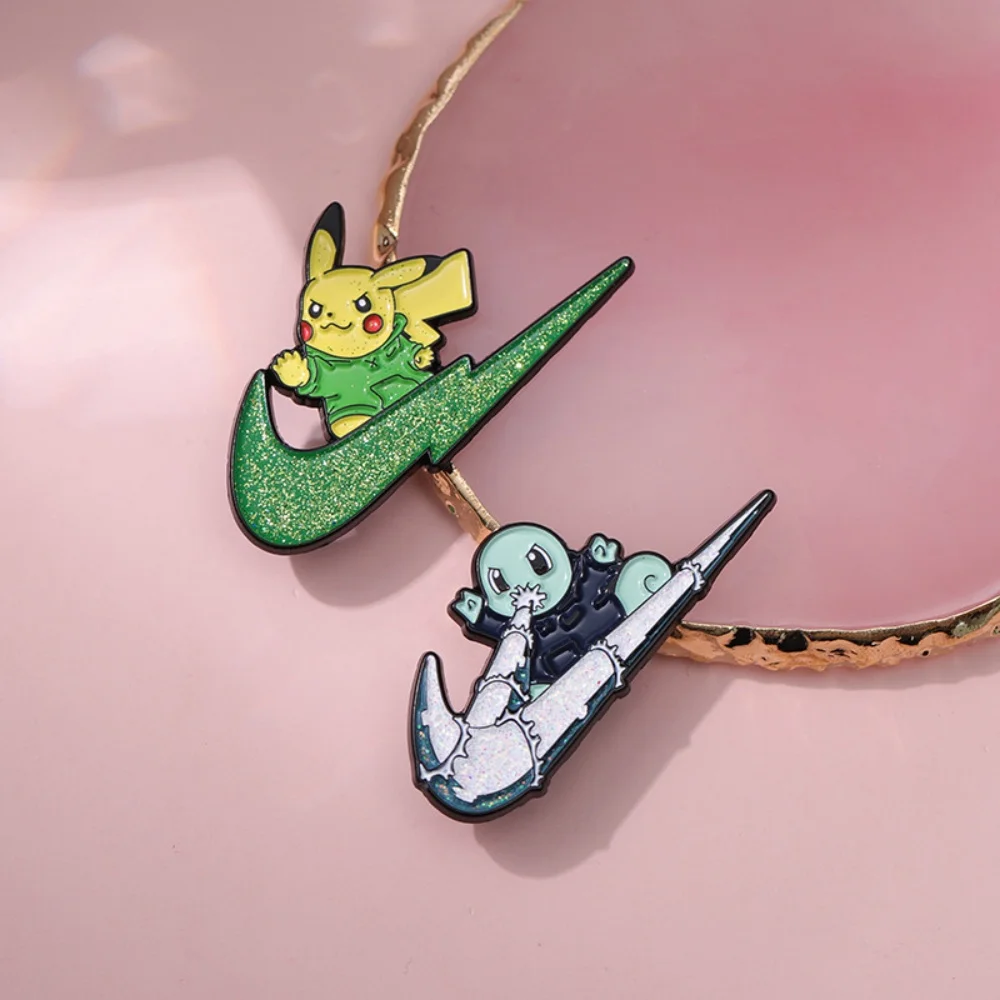 3Pcs/Set Cartoon Anime Enamel Brooch Set Cute Animal Metal Lapel Pins Funny Cosplay Jewelry Accessories Gift for Friends image 2
