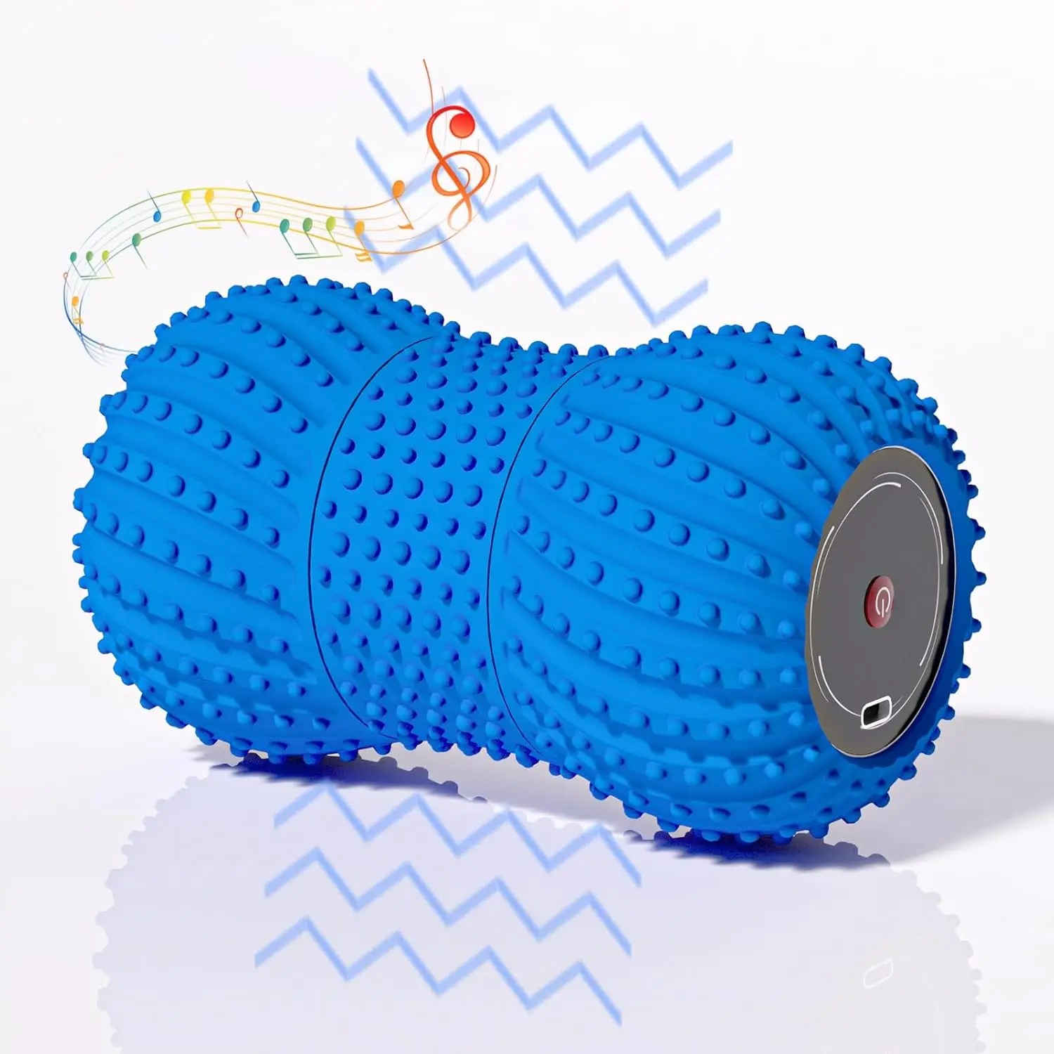 2 in 1 Vibrating Peanut Massage Ball with 6 Massaging Modes, Rechargeable Vibrating Massage Yoga Roller Ball for Muscle Recovery