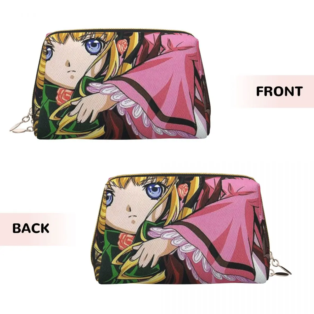 Romantic Anime Rozen Maiden Wantage Women Cosmetic Bags Travel Makeup Organizer Pouch Toiletry Storage Dopp Kit Box