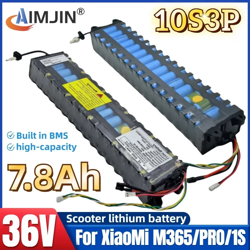 NEW 10S3P 36V 7800mAh 18650 Litium Ion Battery Pack NE1003-H Cell Communication Interface for Xiaomi M365 Electric Scooter