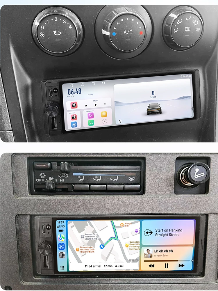 JIUYIN 6.28 "Autoradio Draadloze CarPlay Android Auto Universele 1 Din Multimedia Video MP5 Speler FM Stereo Ontvanger Camera BT - afbeelding 2