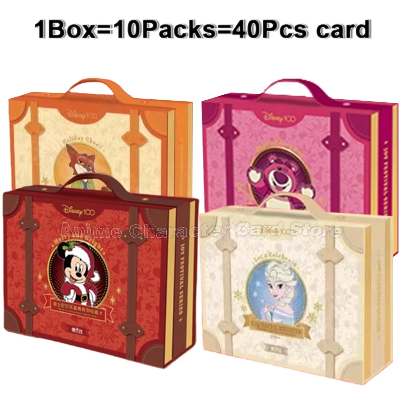 New Disney 100 Joyful Card Fun 100th Anniversary Happy Collection Cards Anime Flash Toys Collection Children Festival Gifts