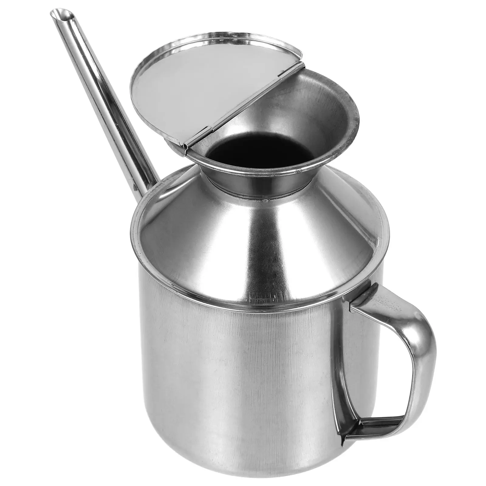 

Olive Oil Pot Storage Tank Dispenser Bottle Soy Sauce Container Kitchen Filter Vinegar Stainless Steel Oil Jug Storage Canister