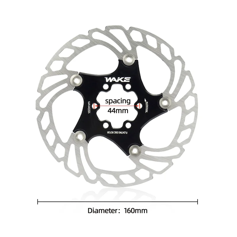 دوار فرامل قرصية إيقاظ MTB ، قوي ، تبديد الحرارة ، عائم ،