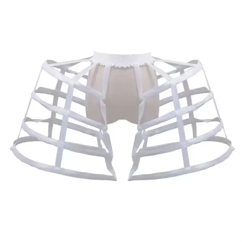 Victorian Bustle Cages Hoop Skirt Cage Skirt Pannier Petticoat for Women