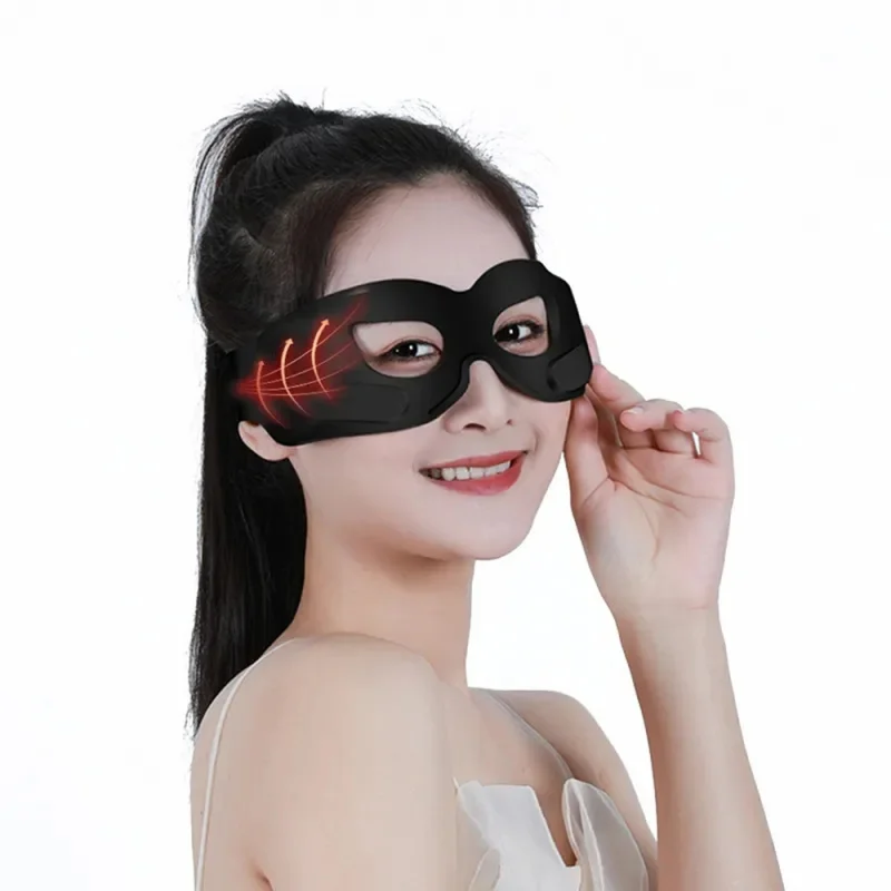 Beauty Wearable Eye Massager Masked Dark Circle Eye Care  Heated Silicone Mask Device