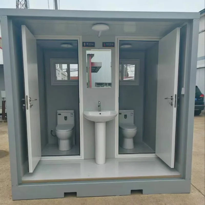 

Portable and Mobile Toilet Cabin, Made of Waterproof Materials, Suitable for Outdoor and Temporary Use