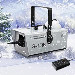 Christmas Wedding Party Stage Snowflake Machine Wireless Remote Control Simulation Artificial Snow Machine 1500W/600W