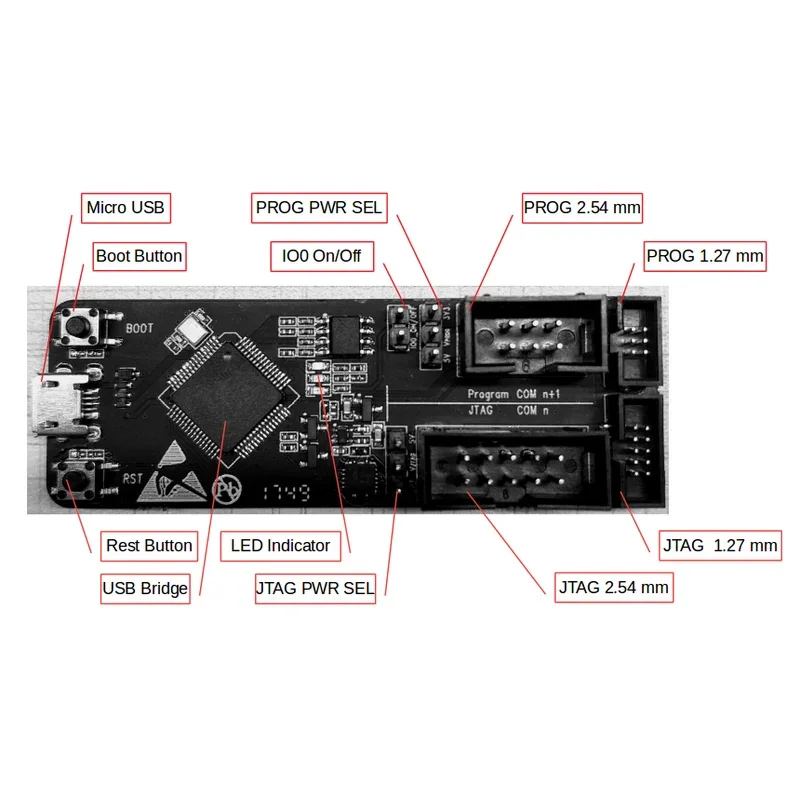 ESP-Prog JTAG In-Circuit Debugger Program Downloader Serial Communication