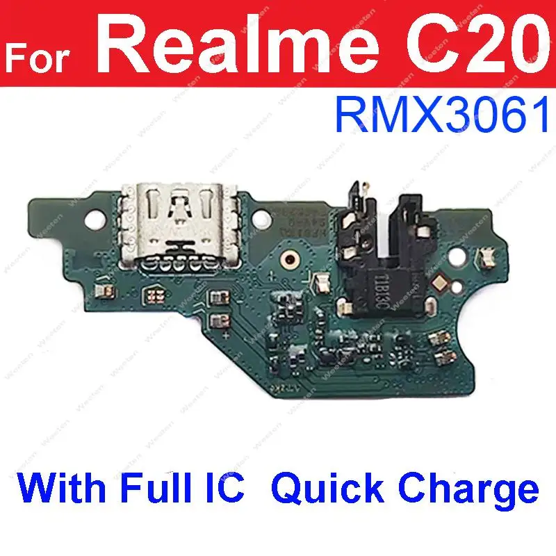 USB Charging Board For Realme C20 C21 C21Y C25 C25Y C25S C35 USB Charger Jack Board Connector Flex Cable Port Parts