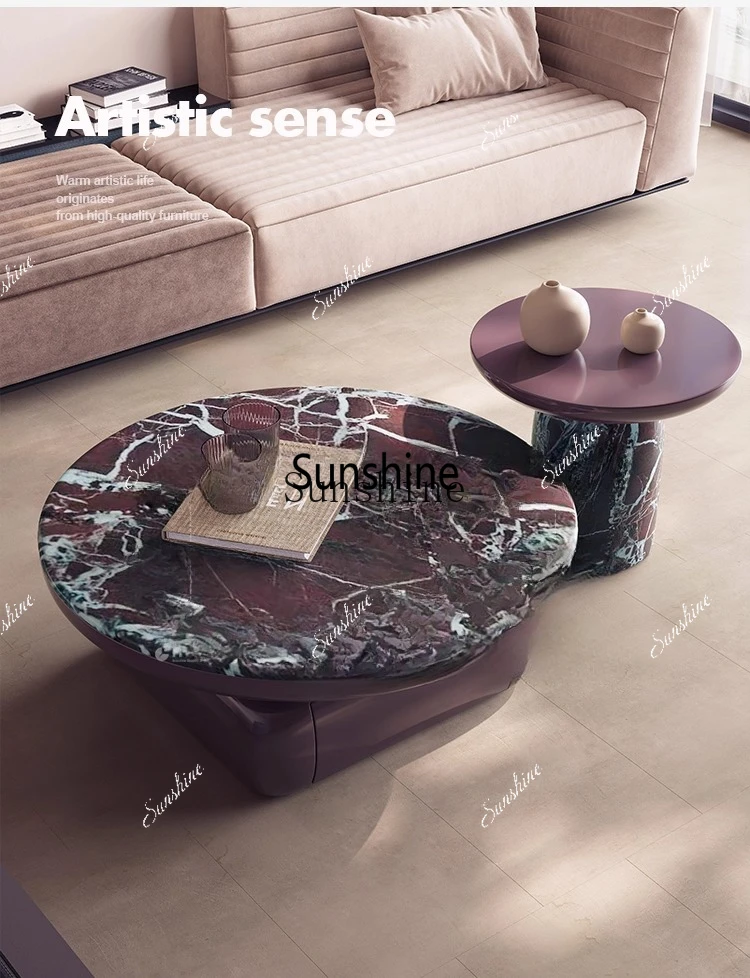 

Итальянский минималистичный современный минималистичный размер для квартиры, гостиной, мраморный чайный столикX