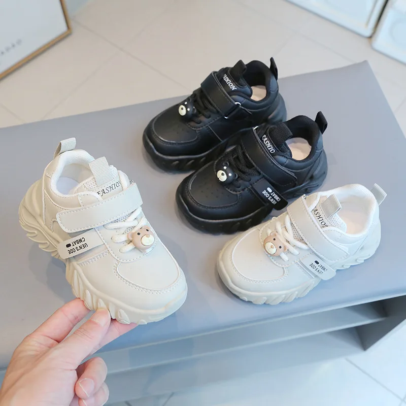 

New Spring Autumn Kids Thick-Soled Dad Sneakers Children Non-Slip Soft-Soled Student Shoes Boys Girls School Casual Sports Shoes