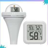 ABZW Wireless Pool Thermometer Set Outdoor Pool Temperature Sensor Indoor Humidity Monitor Water And Air Temp Readings
