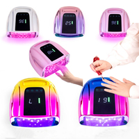 96W Professional Rechargeable Nail Lamp Wireless UV Led Lamp Gel Polish Nail Drying Manicure Tools Overseas Warehouse