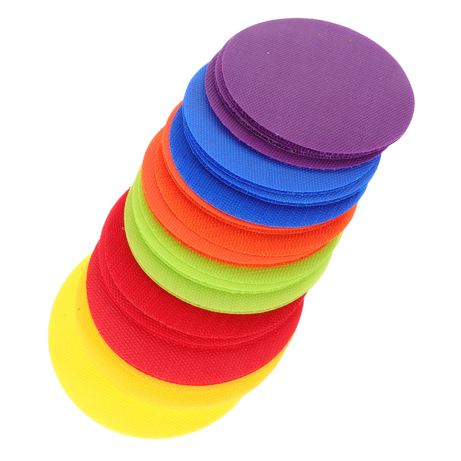 

30 Pcs Round Carpet Markers Polyester Classroom Kids Educational Toys Stickers Safe Fun Gaming Preschool Home School