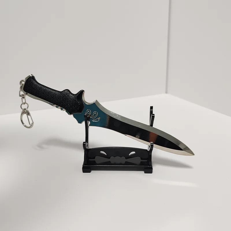 Couteau Leon de 18cm, jouet épée avec étui, périphériques de jeu, sécurité amusante en plein air, ornement de bureau non aiguisé, pendentif cadeaux