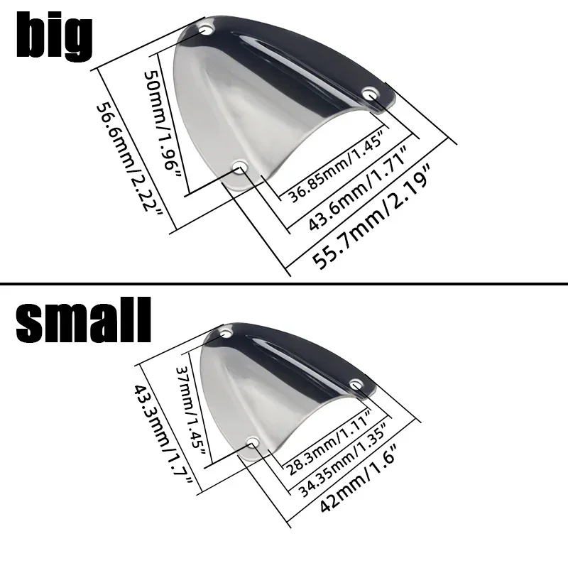 Boat Vent Cover Marine Hardware Stainless Steel Lightweight Boat Accessories Dinghy UV-proof Clam Shell Vent Cover Yacht