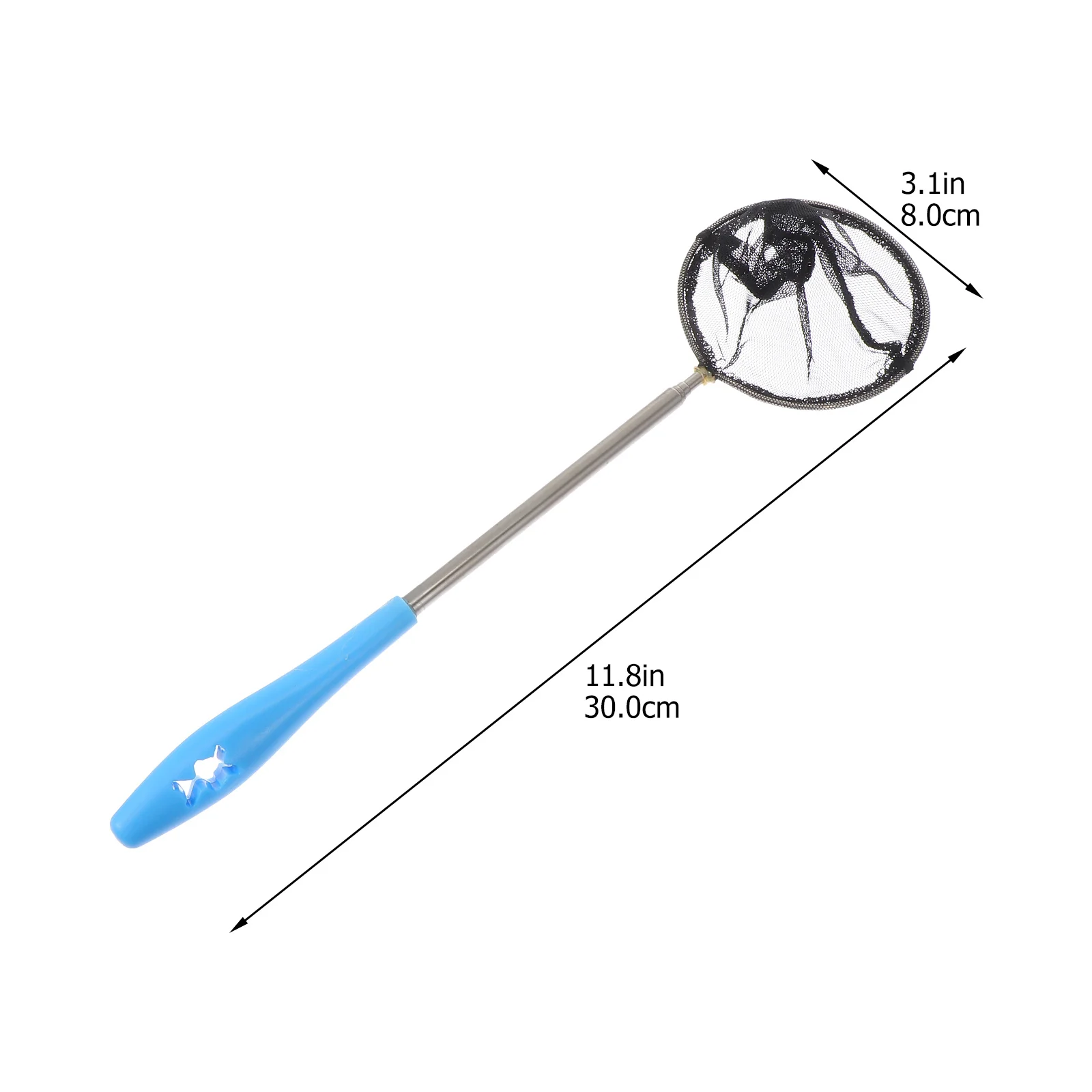 1 قطعة شبكة الروبيان تلسكوبي قابلة للتمديد شبكة أرضية الأسماك المحمولة المدمجة غرامة شبكة لصيد السمك الإصدار أداة معالجة الصيد