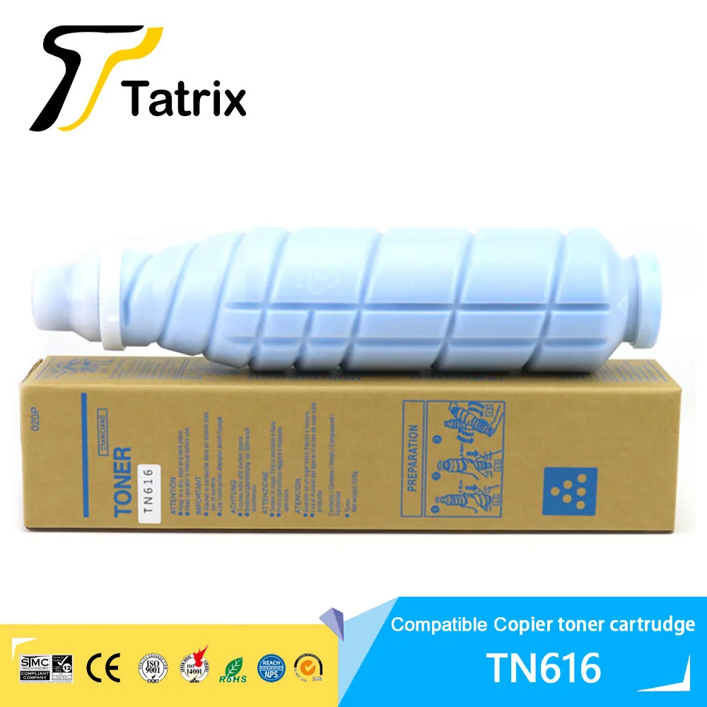 Tatrix tn616 tn-616 Compatible copier toner cartridge for Konica Minolta Bizhub Press C6000 C7000 For Bizhub PRO C5500 C6500P